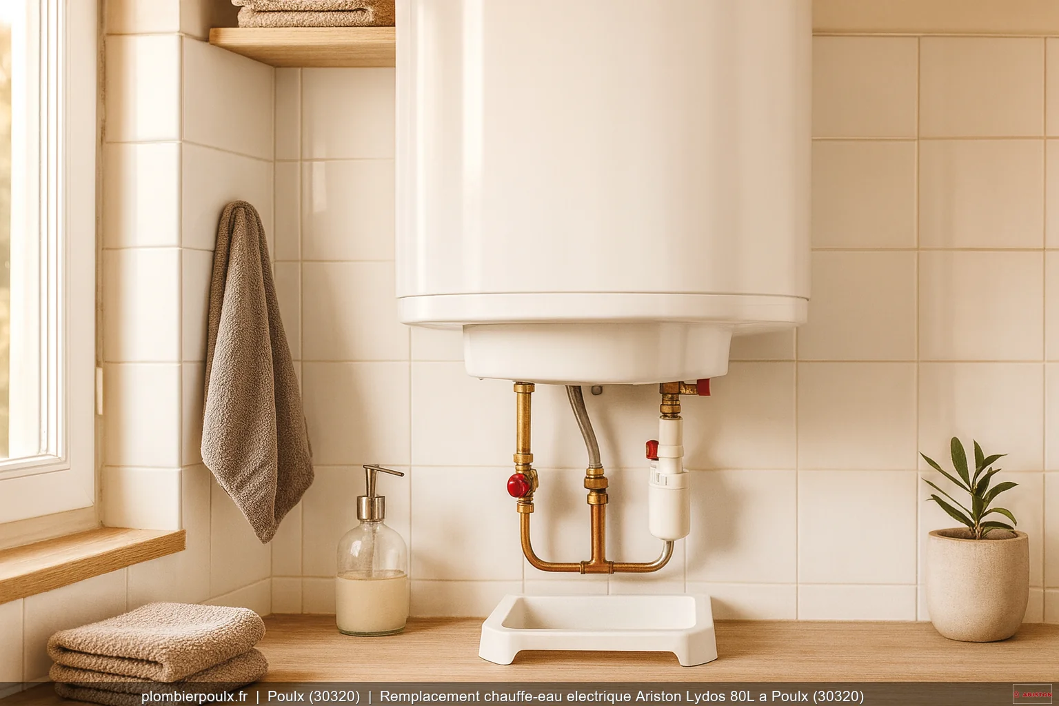 Remplacement chauffe-eau electrique Ariston Lydos 80L a Poulx (30320)